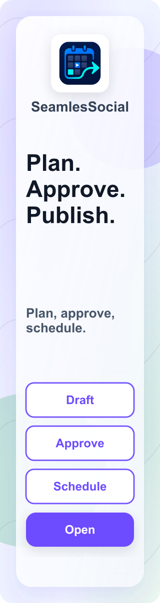 SeamlesSocial publishing queue ad